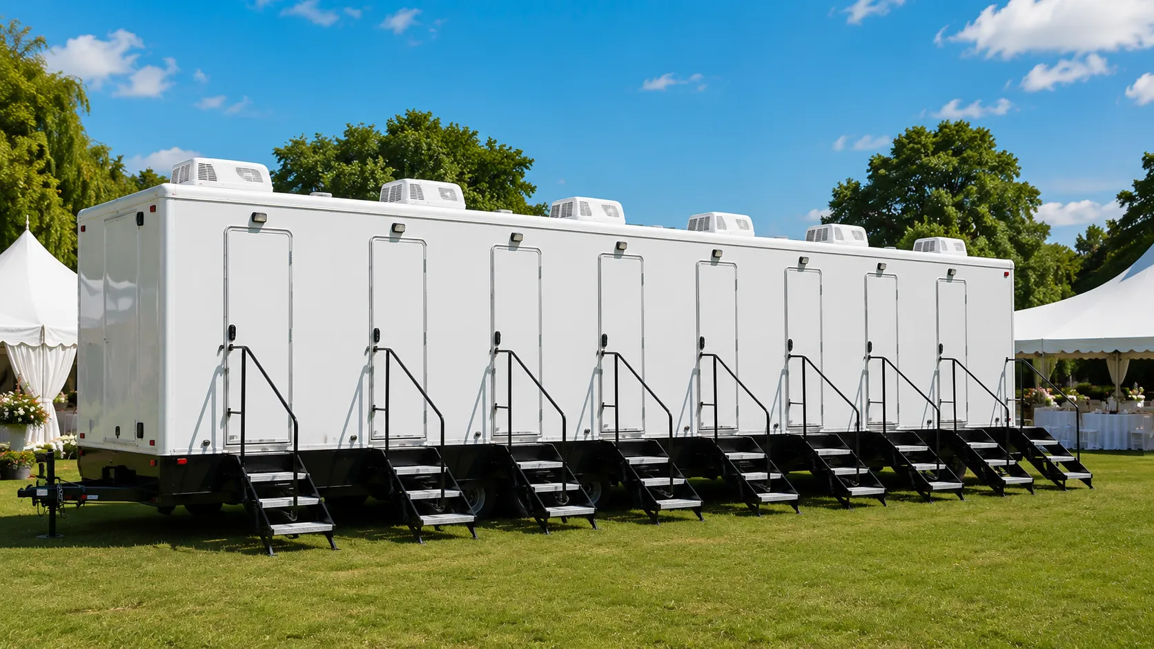 8 Stall Restroom Trailer in Torrance, CA