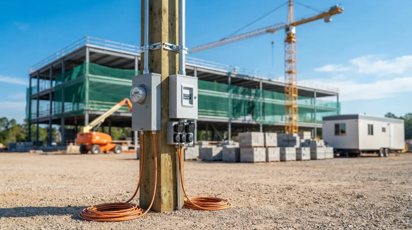 Temporary Power Pole in Torrance, CA